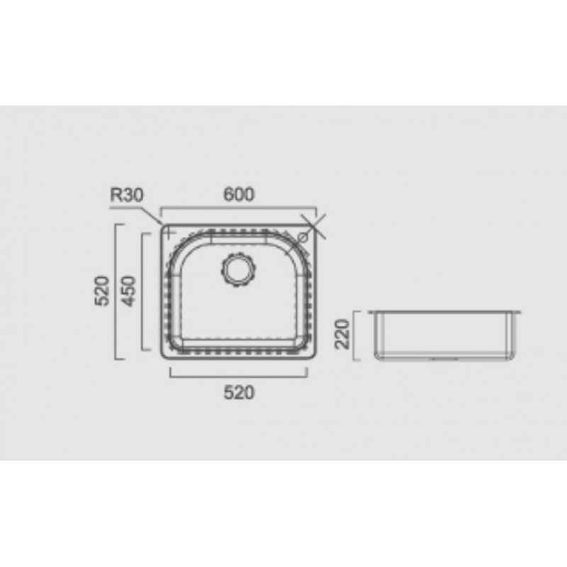 Мивка за кухня, гранит Inter Ceramic ICSG 8302 GRAY - цена: 369.00лв.